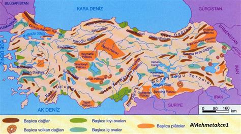 türkiye dağ ova plato akarsu haritası